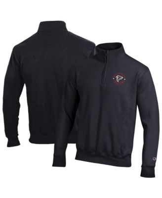 Men's Black Atlanta Falcons Powerblend Quarter-Zip Pullover