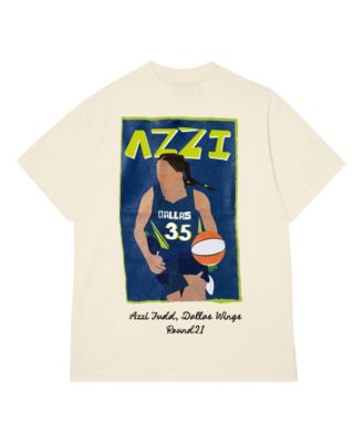 Men's and Women's Azzi Fudd Cream Dallas Wings Draft T-Shirt