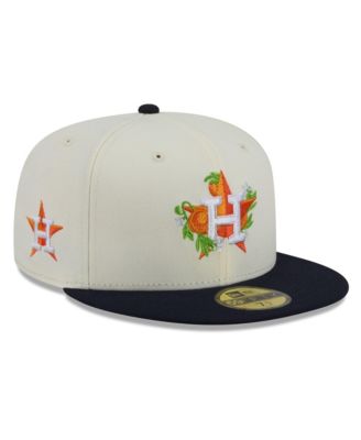 Men's White/Navy Houston Astros Blossom 59FIFTY Fitted Hat