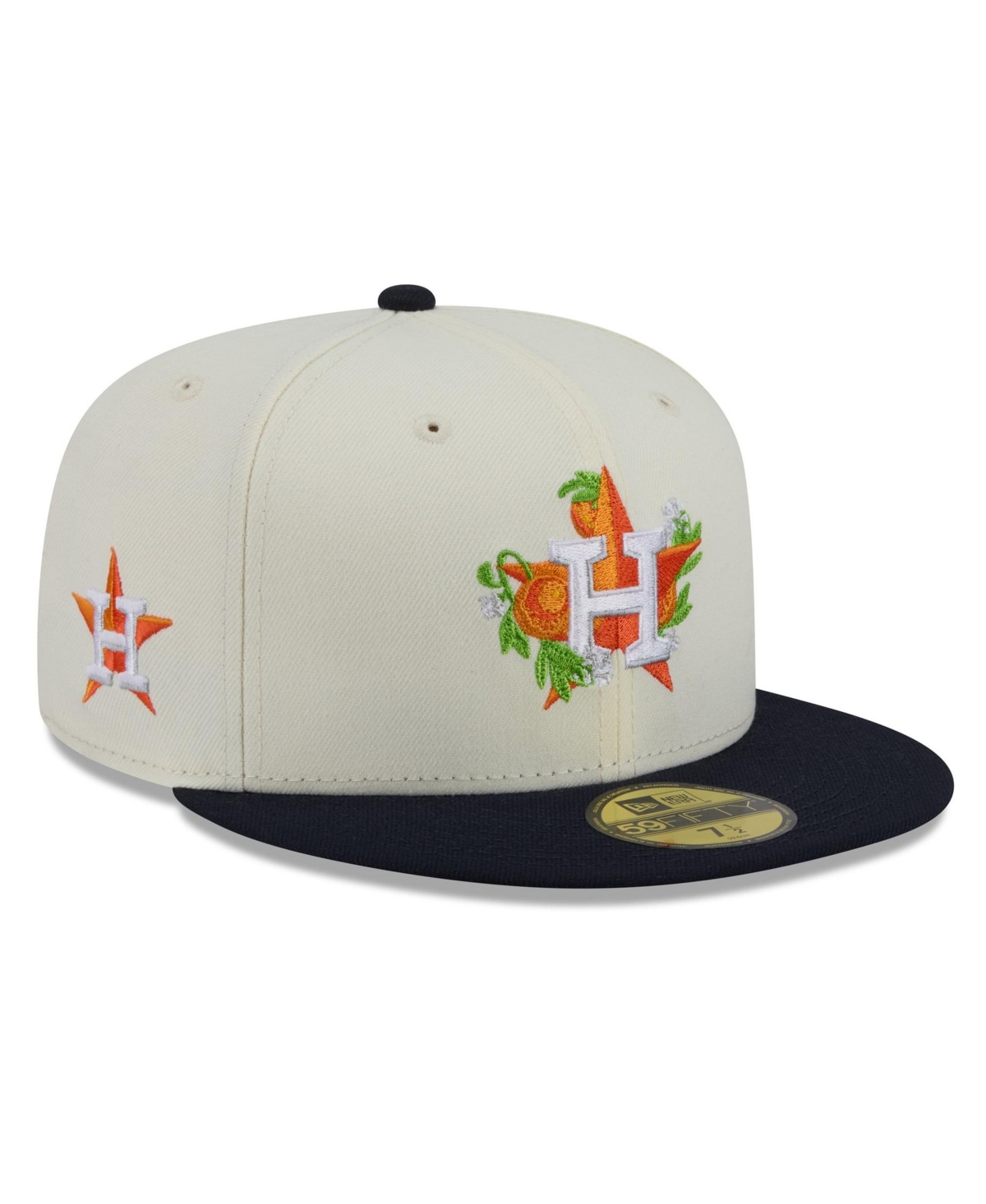 New Era Men's White/Navy Houston Astros Blossom 59FIFTY Fitted Hat