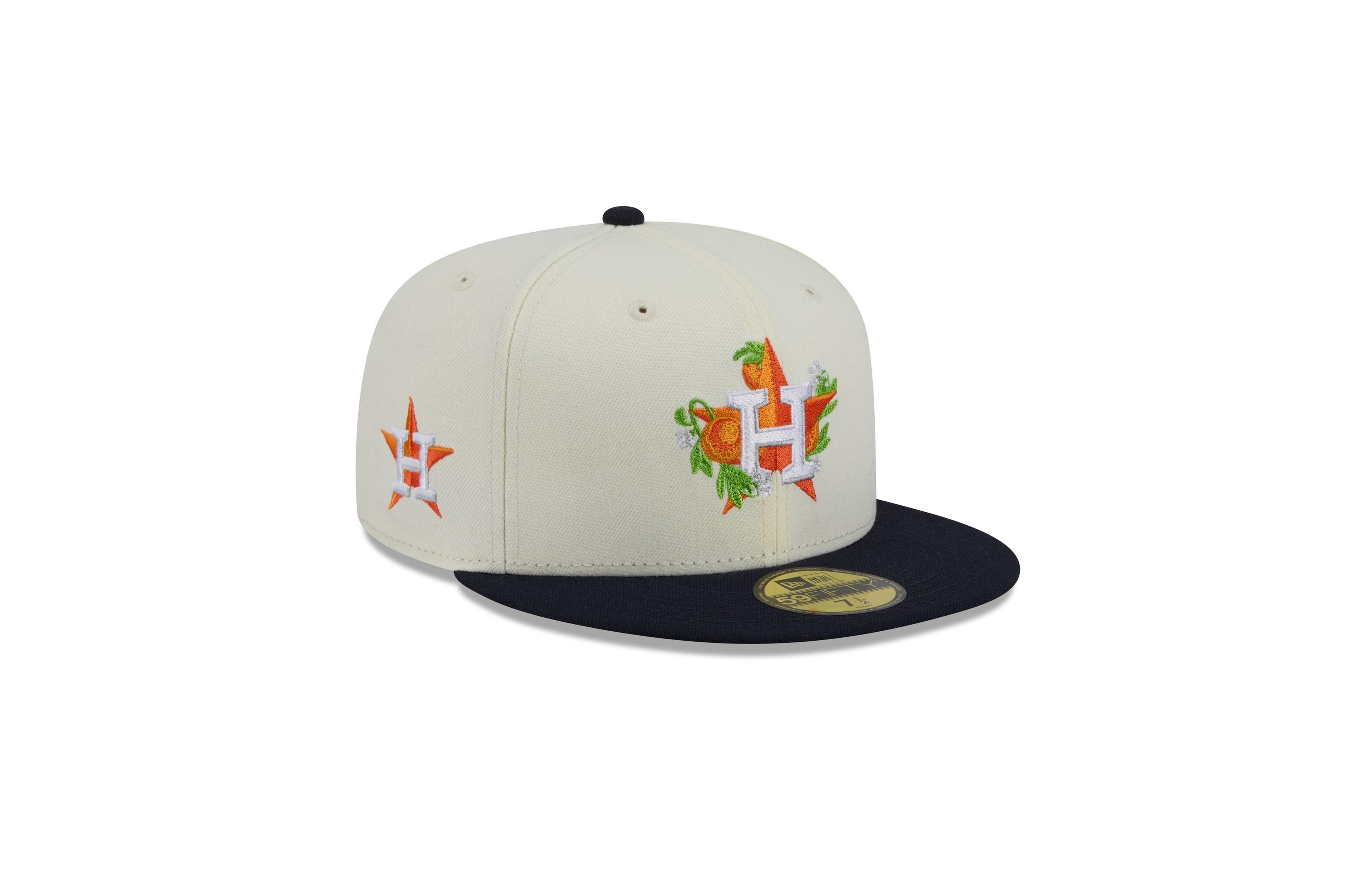 New Era Men's White/Navy Houston Astros Blossom 59FIFTY Fitted Hat