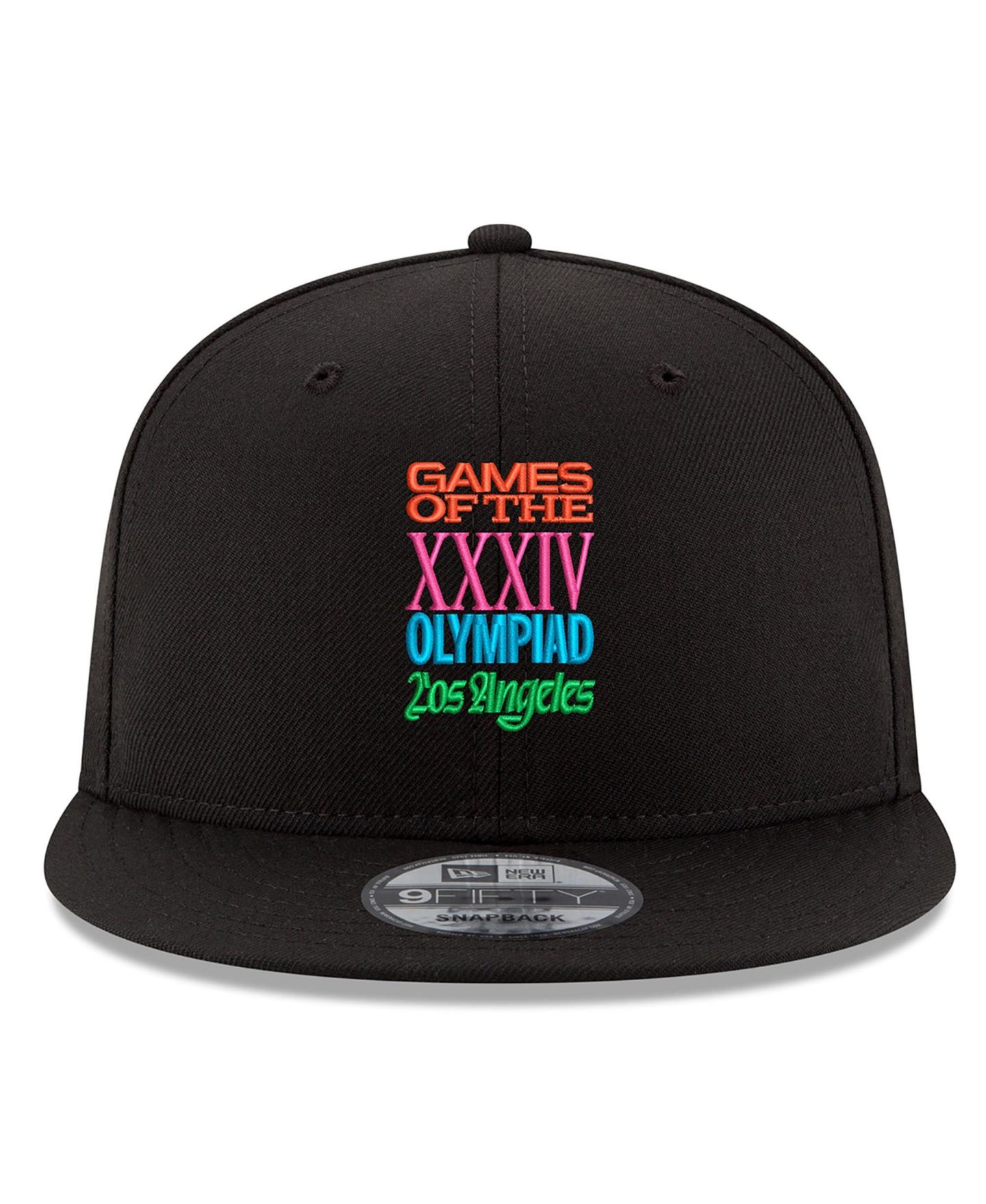 Мужская кепка New Era Black LA28 Superbloom Collection 9FIFTY Snapback Hat — фото 2