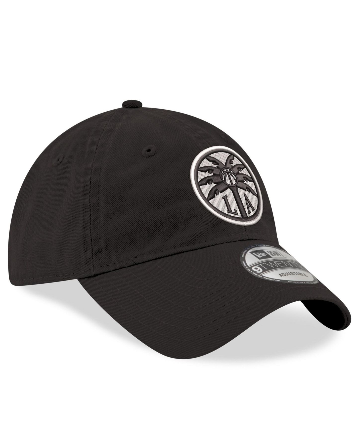 Мужская кепка New Era Black Los Angeles Sparks 9TWENTY Adjustable Hat — фото 3