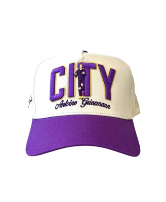 Men's and Women's Antoine Griezmann Cream/Purple Orlando City SC Adjustable Hat