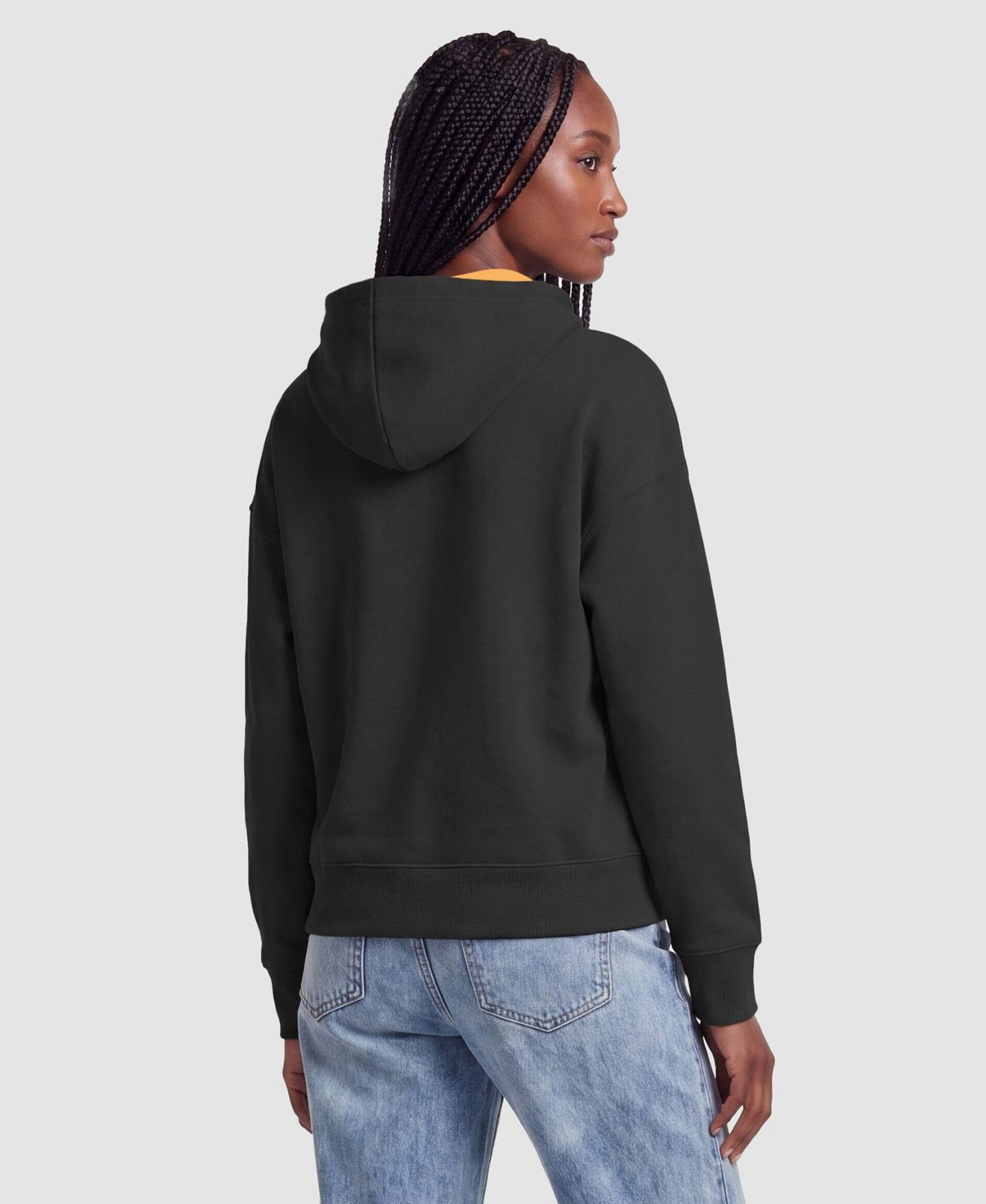 Женское худи Champion Black/Gold Pittsburgh Steelers Contrast Liner — фото 2