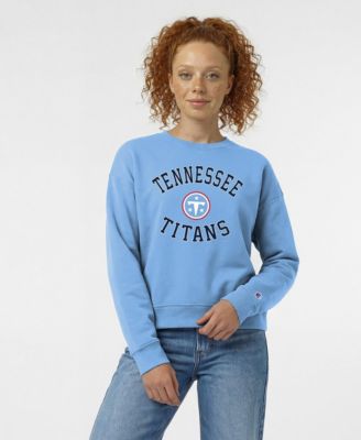 Women's  Light Blue Tennessee Titans Heart & Soul Powerblend Sweatshirt