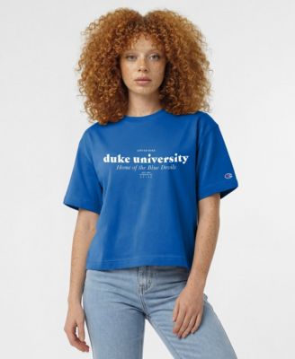 Women's Royal Duke Blue Devils Home Wordmark T-Shirt