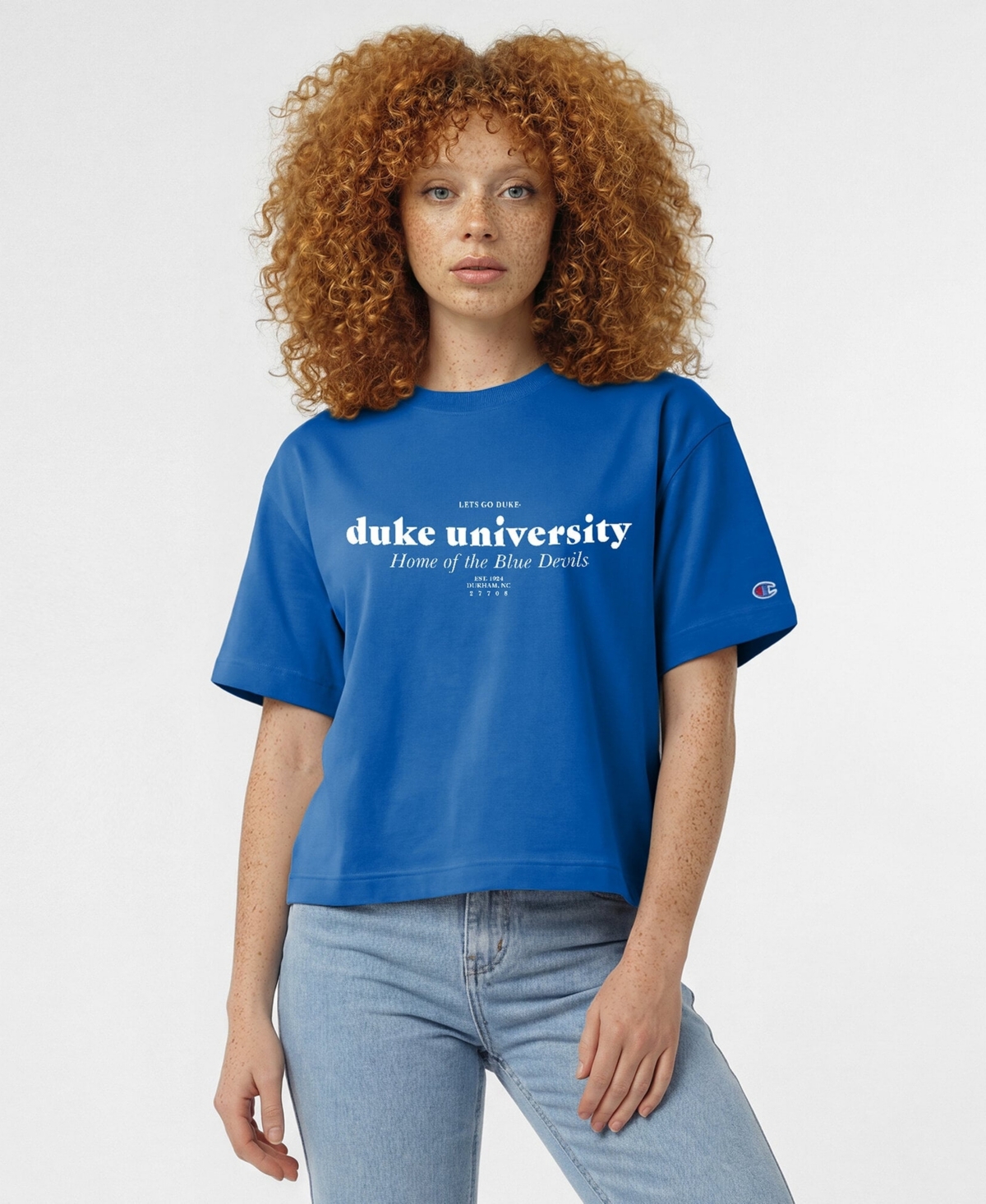 Champion Women's Graphic Short-Sleeve Boxy T-Shirt