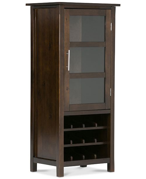 Simpli Home Easton High Storage Wine Rack Reviews Furniture