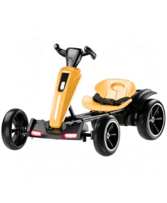 Kids 12V Powered Folding Adjustable-Seat Go-Kart, Ages 3-6