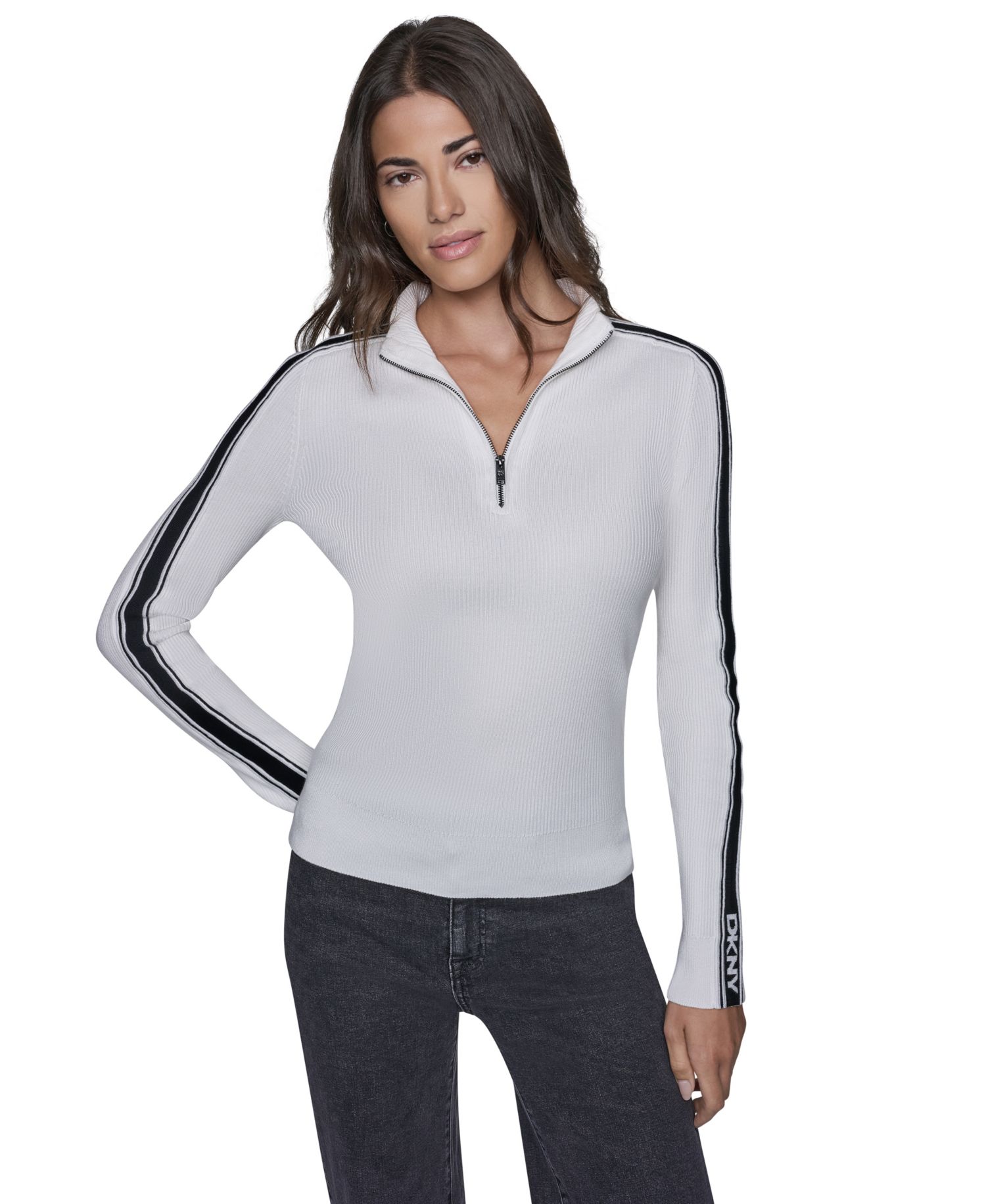 Women's Quarter-Zip Mock Neck Sweater