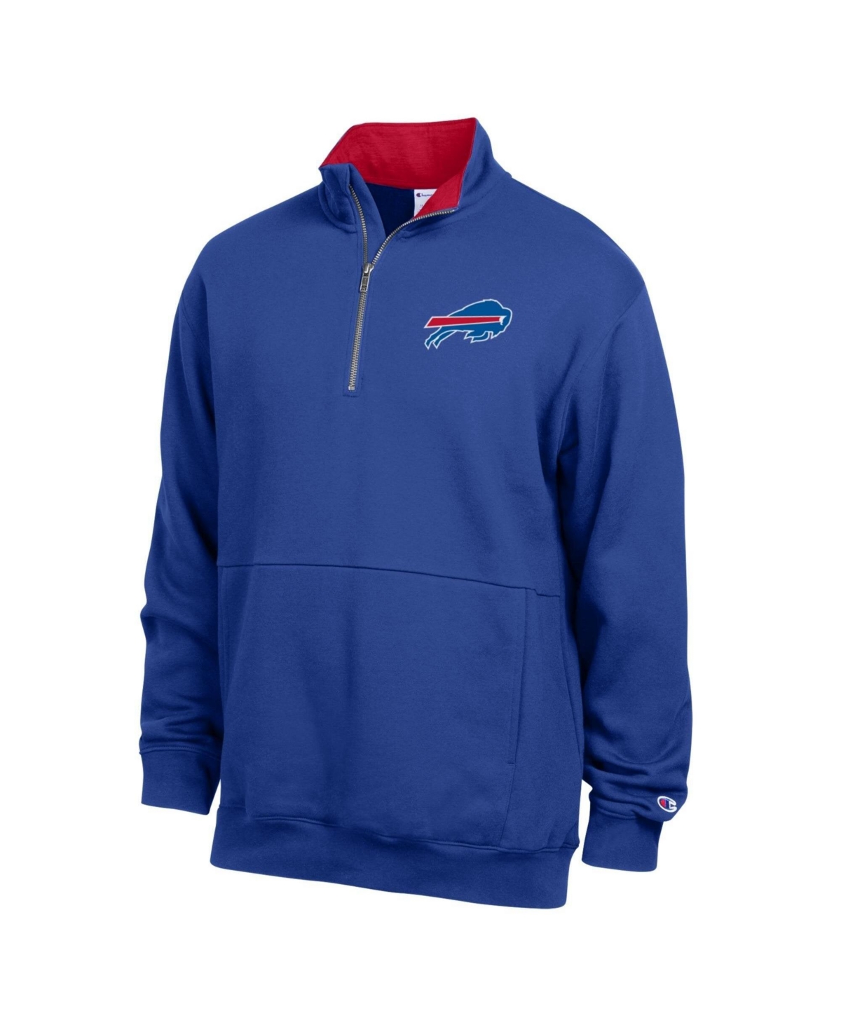 Champion Men's Buffalo Bills Mock-Collar Quarter-Zip Pullover - Royal