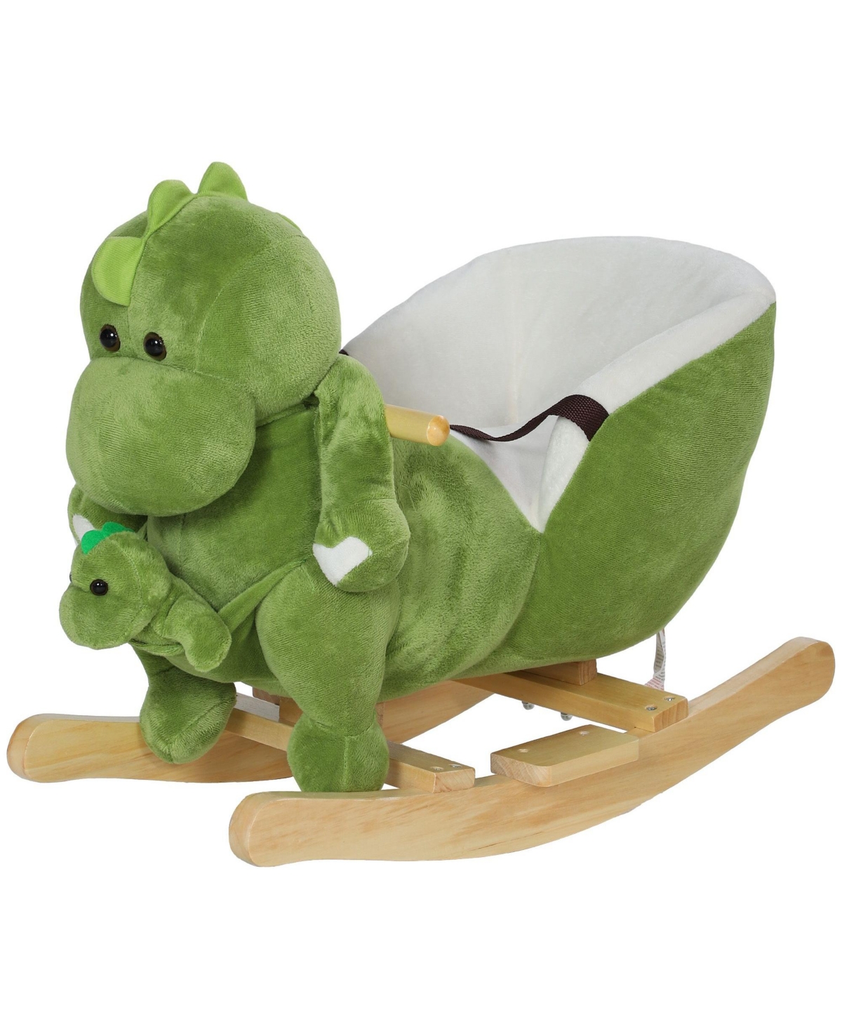 Sevorley Rocking Dinosaur Ride-On Toy with Seat Restraint, Ages 18-36 Months