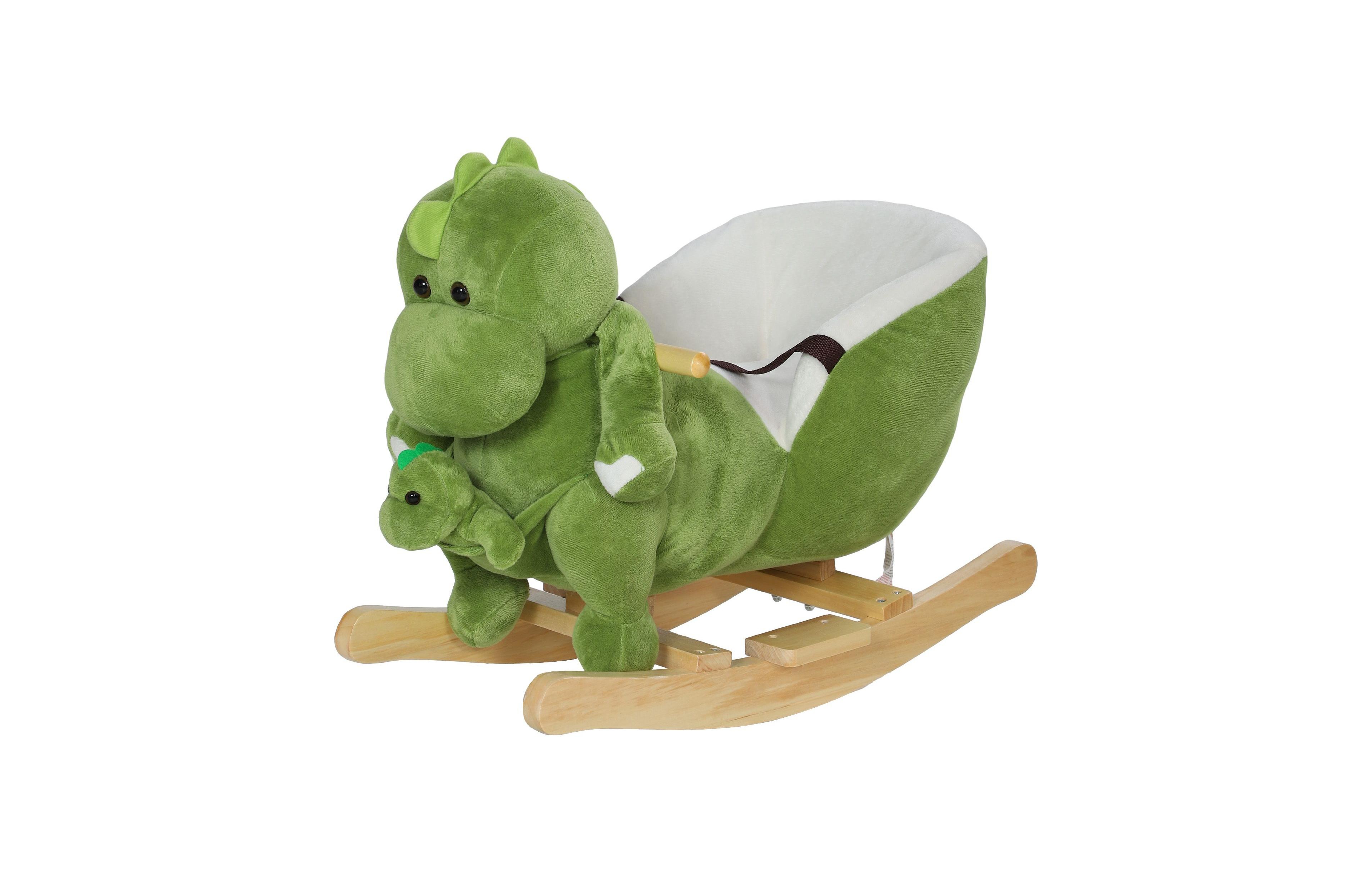 Sevorley Rocking Dinosaur Ride-On Toy with Seat Restraint, Ages 18-36 Months