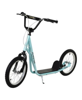 Kids Ride-On Scooter with Inflatable Rubber Tires & Kickstand, Ages 5+