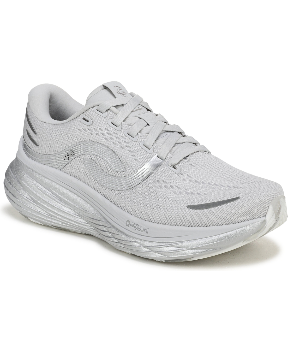 Ryka Premium Women's Windswift Lx Road Lace-Up Sneakers - Quicksilver Mesh