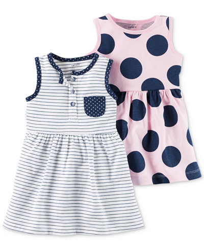 Carter's 2-Pk. Stripes & Dots Dresses, Baby Girls (0-24 months)