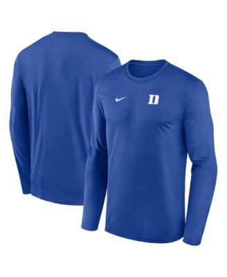 Men's Royal Duke Blue Devils 2026 Sideline Small Logo Legend Dri-FIT Long Sleeve T-Shirt