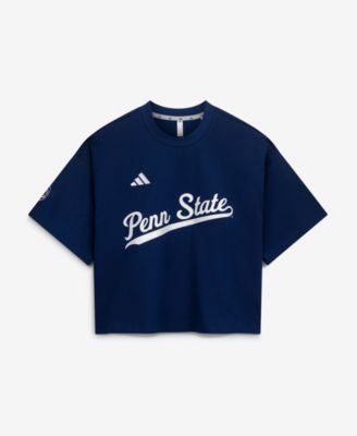 Women's Navy Penn State Nittany Lions Cropped Baseball Fashion Jersey