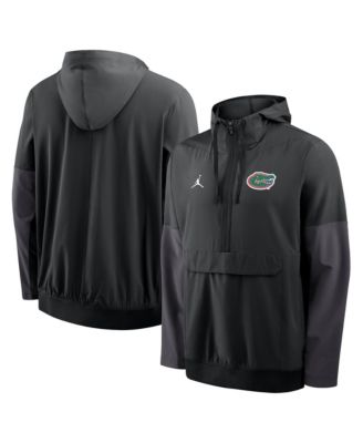 Men's Black Florida Gators Anorak Half-Zip Hooded Jacket