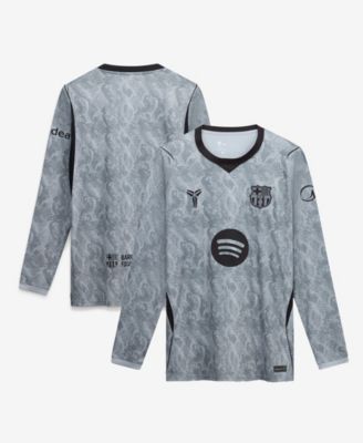 Big Boys and Girls  Gray Barcelona 2026/27 Away Stadium Replica Long Sleeve Goalkeeper Jersey