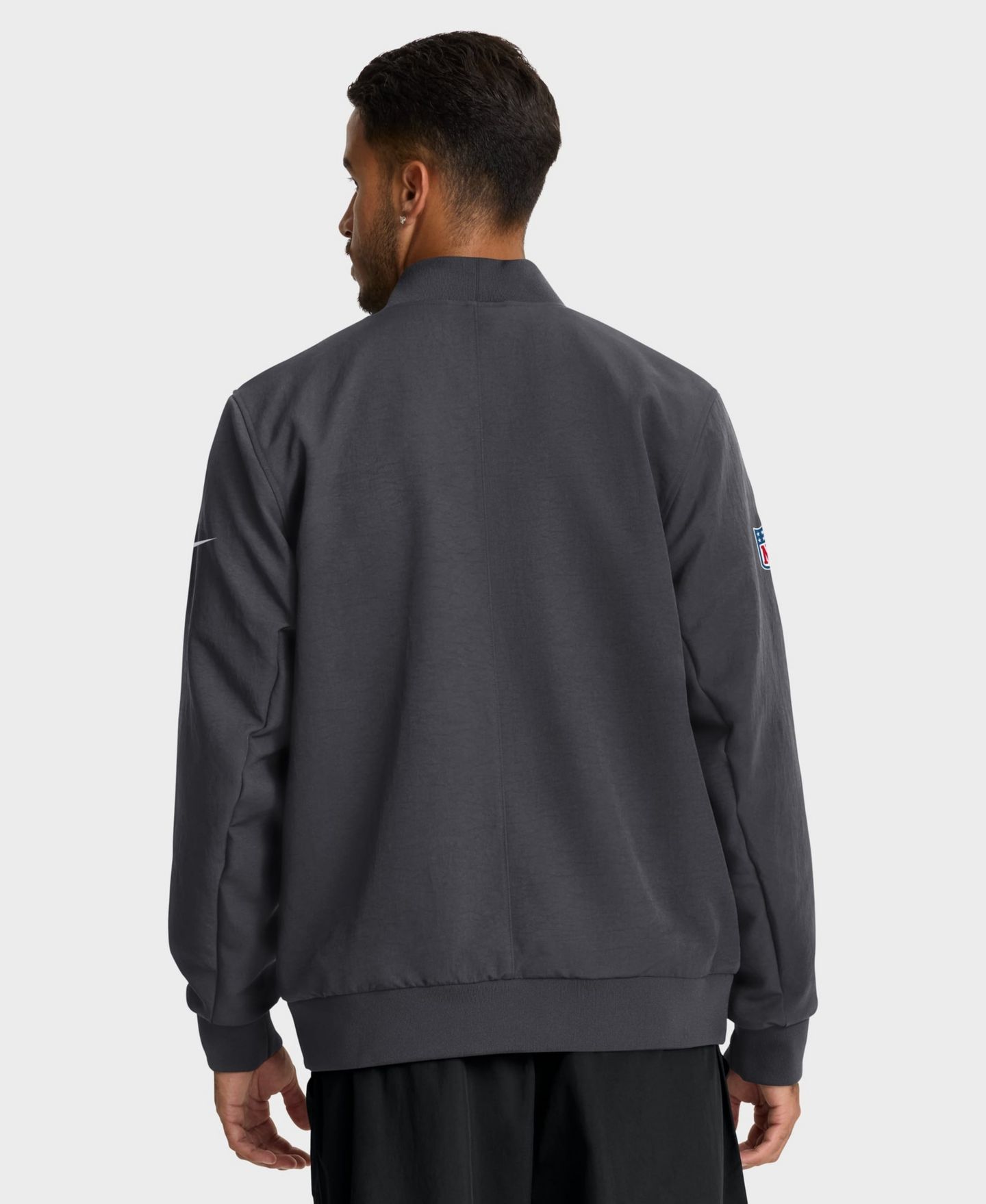 Мужская куртка Nike Anthracite Buffalo Bills Sideline Powerful Blocking Full-Zip Dri-FIT Bomber — фото 2