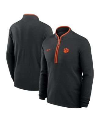Men's Black Clemson Tigers Courtside Victory Dri-FIT Half-Zip Pullover