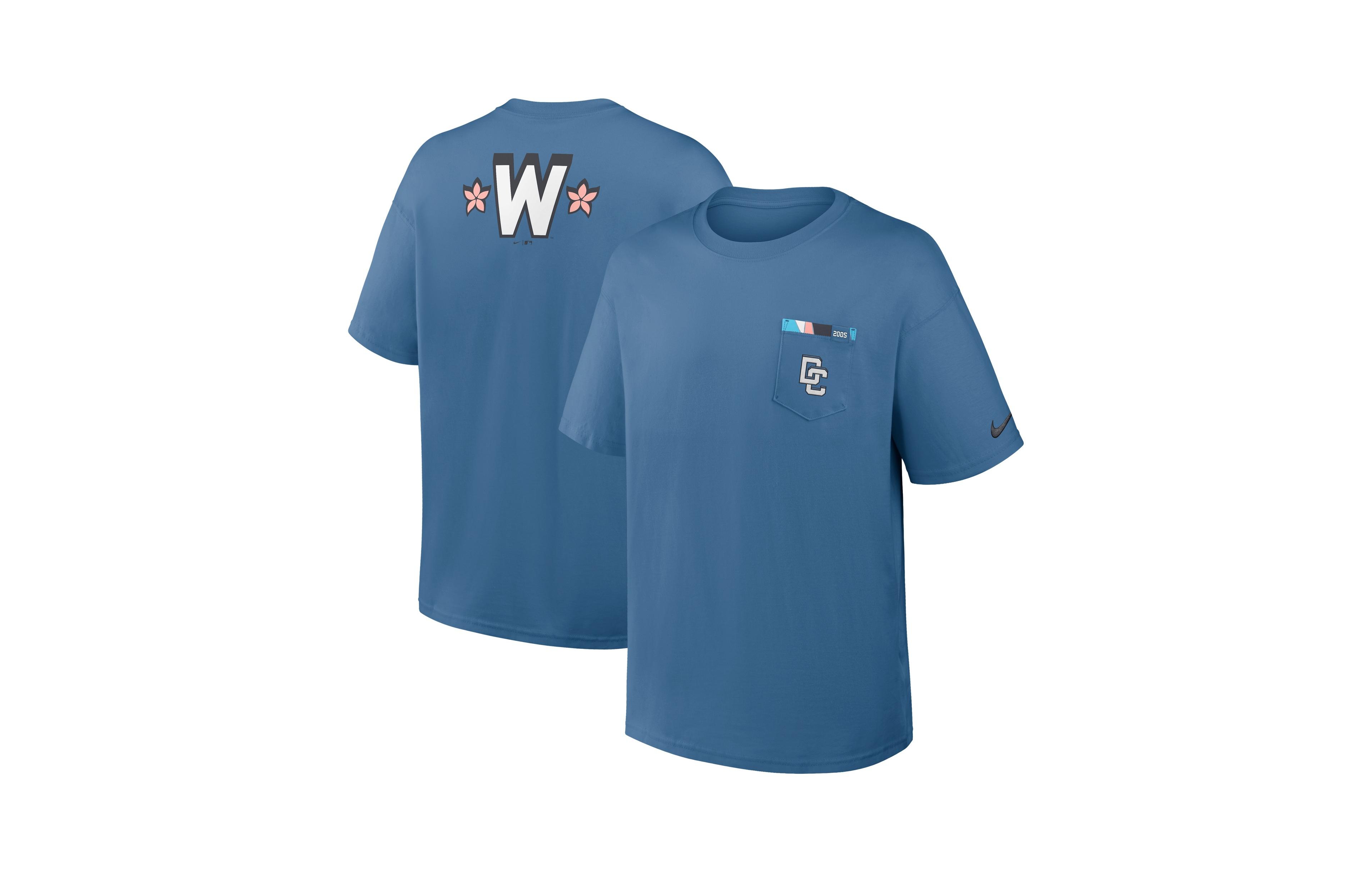 Nike Men's Blue Washington Nationals City Connect Max90 Pocket T-Shirt