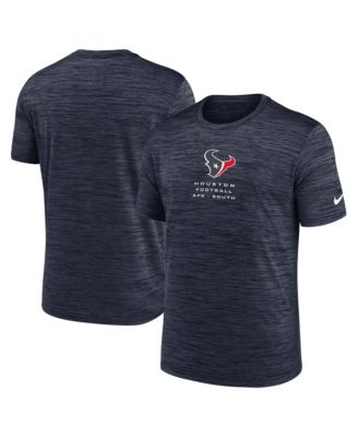 Men's Navy Houston Texans Velocity Ball Carrier Dri-FIT T-Shirt