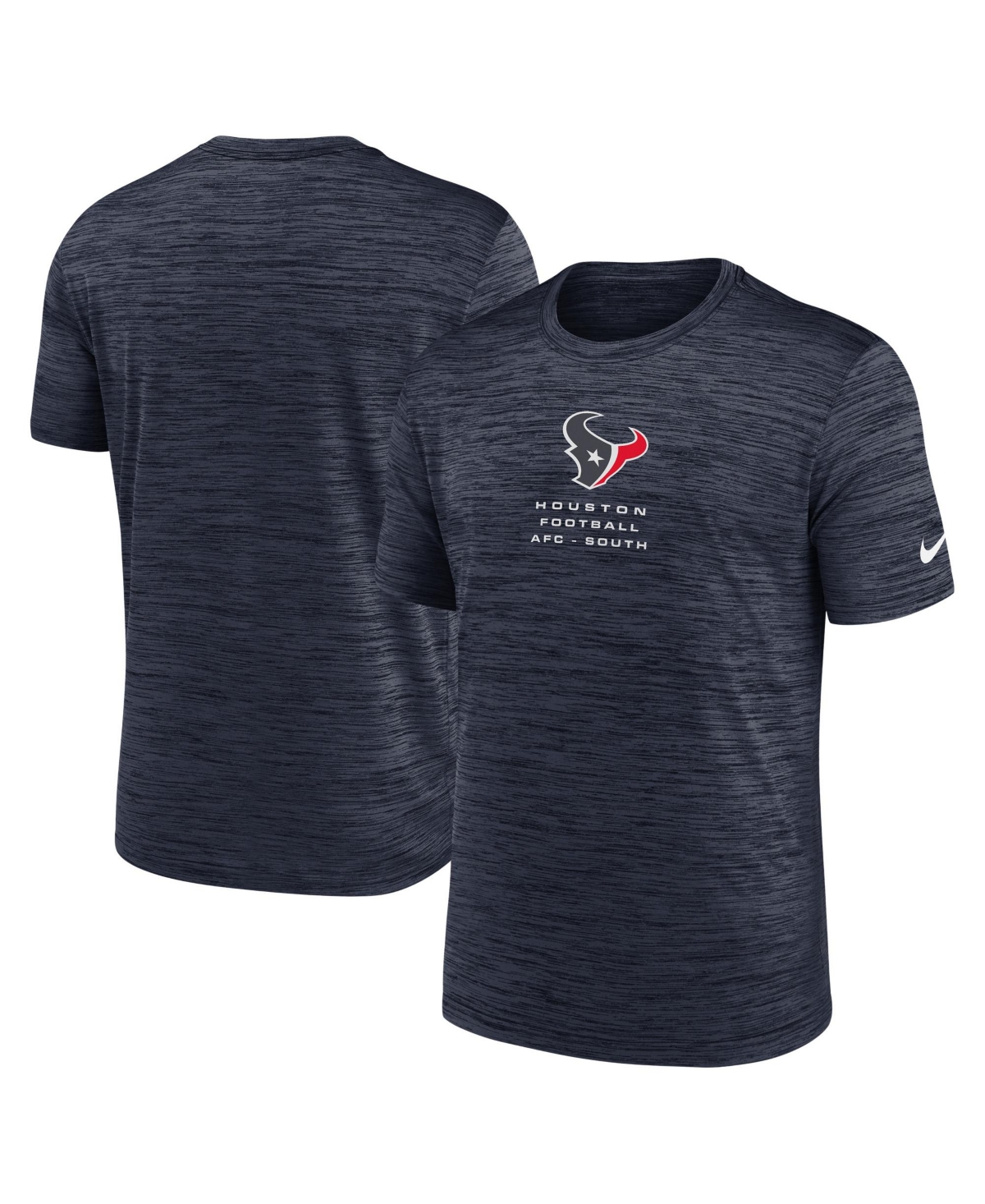 Nike Men's Navy Houston Texans Velocity Ball Carrier Dri-fit T-Shirt - Navy
