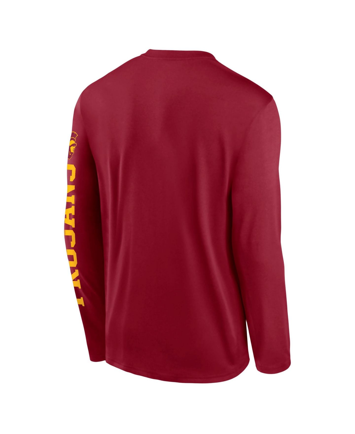 Мужская футболка Nike Cardinal USC Trojans Primetime Logo Sleeve Legend Dri-FIT Long Sleeve — фото 4