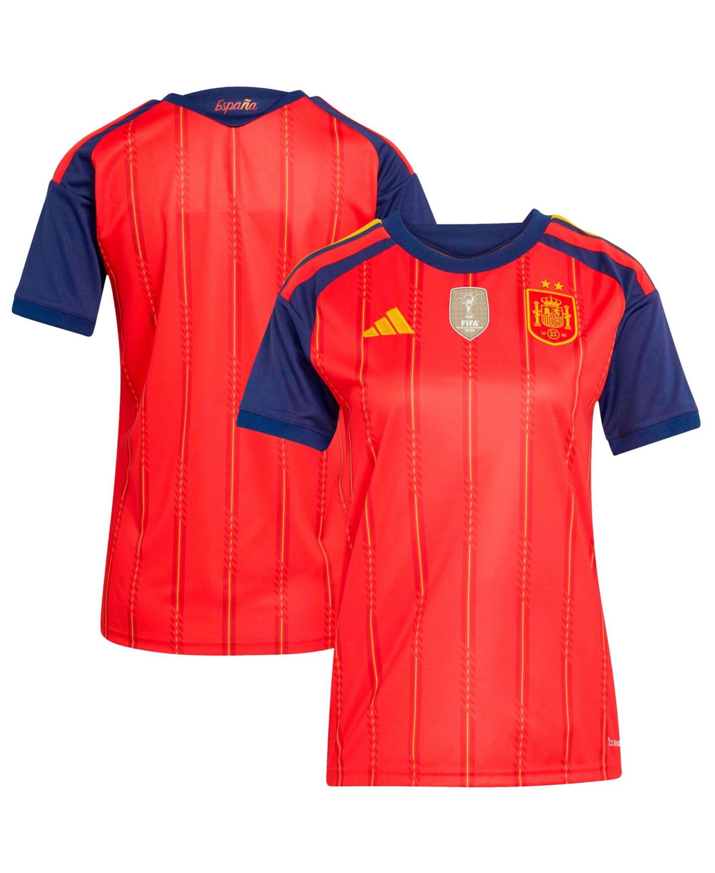 Женский топ adidas Red Spain National Team 2026 FIFA World Cup Champions Replica Jersey — фото 1