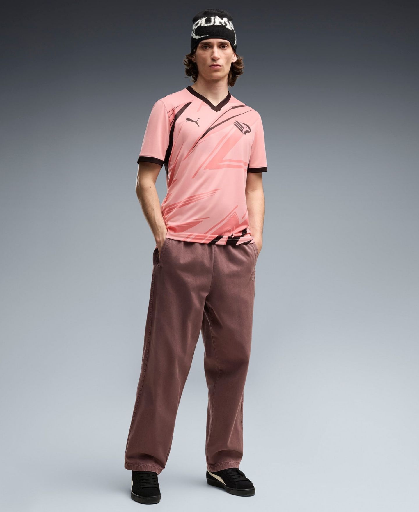 Мужской топ PUMA Light Pink Palermo 2026/27 Home Replica Jersey — фото 3