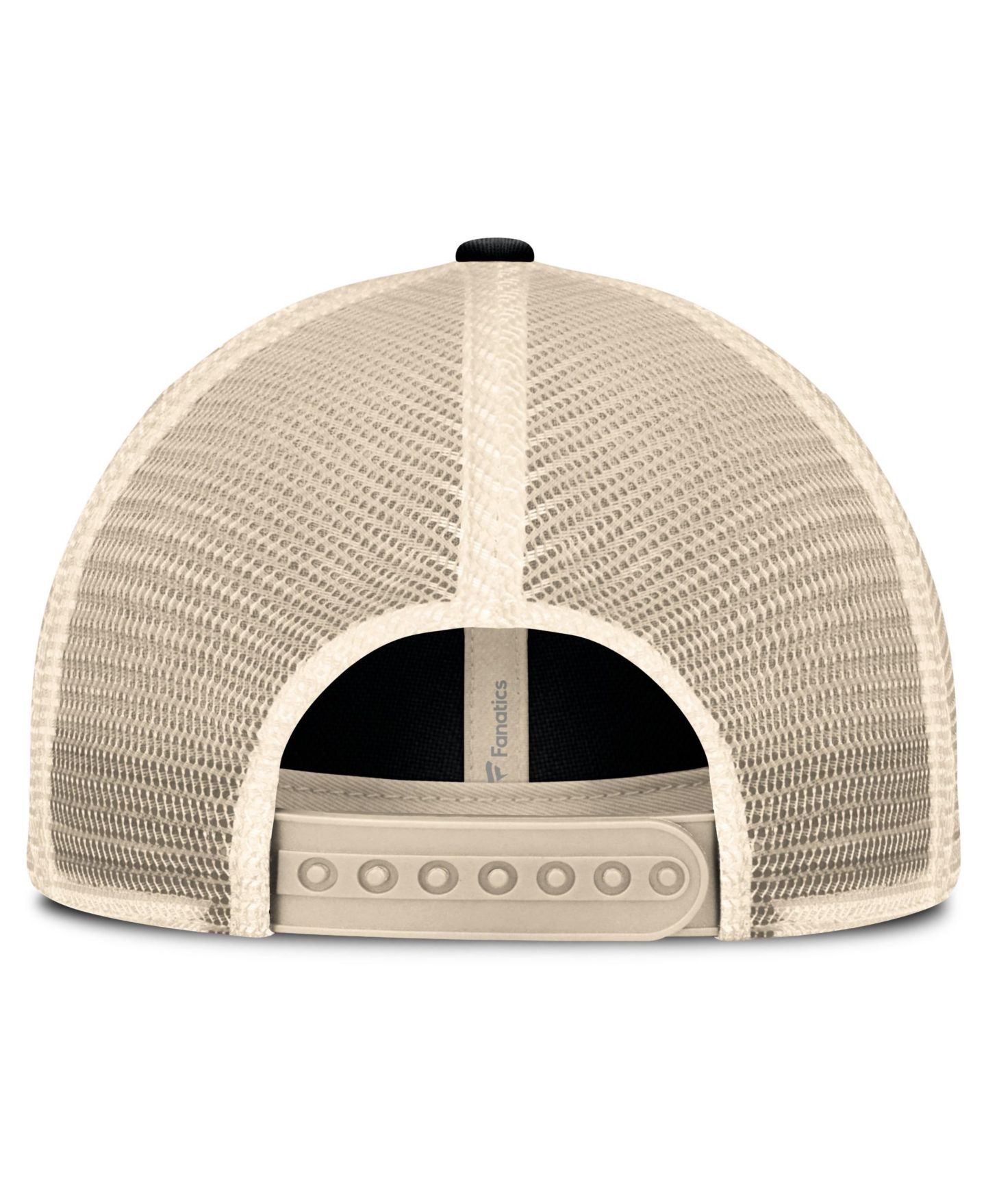 Мужская кепка Fanatics Black/Natural Utah Mammoth Rival Trucker Adjustable Hat — фото 4