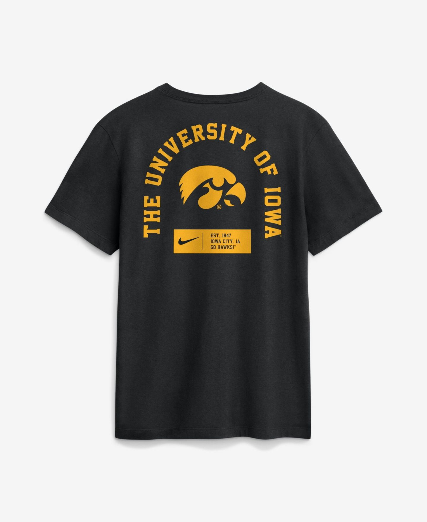 Мужская футболка Nike Black Iowa Hawkeyes Primetime Crew — фото 3