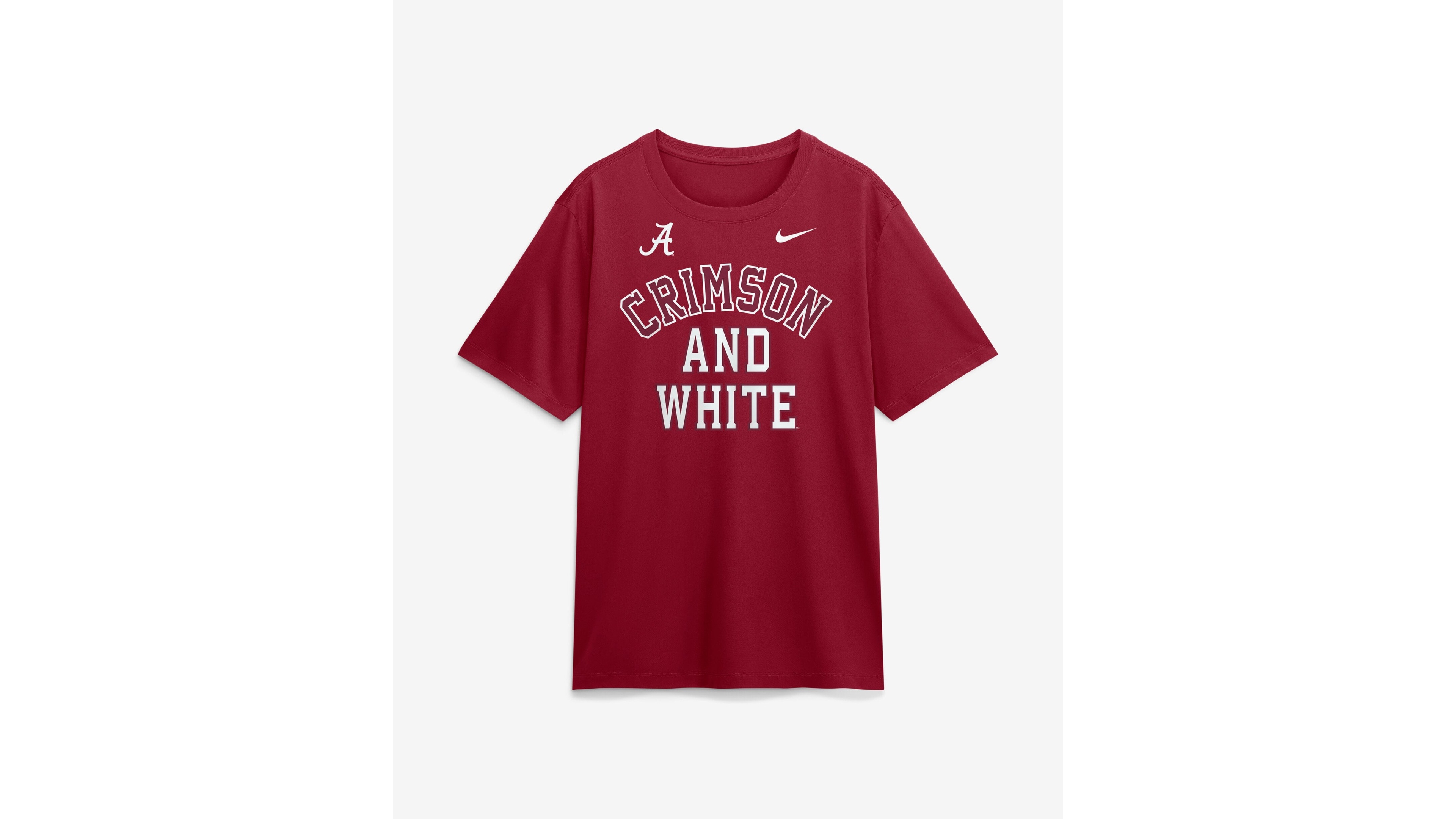 Nike Men's Crimson Alabama Tide Primetime Arch Mantra Legend Dri-fit T-Shirt