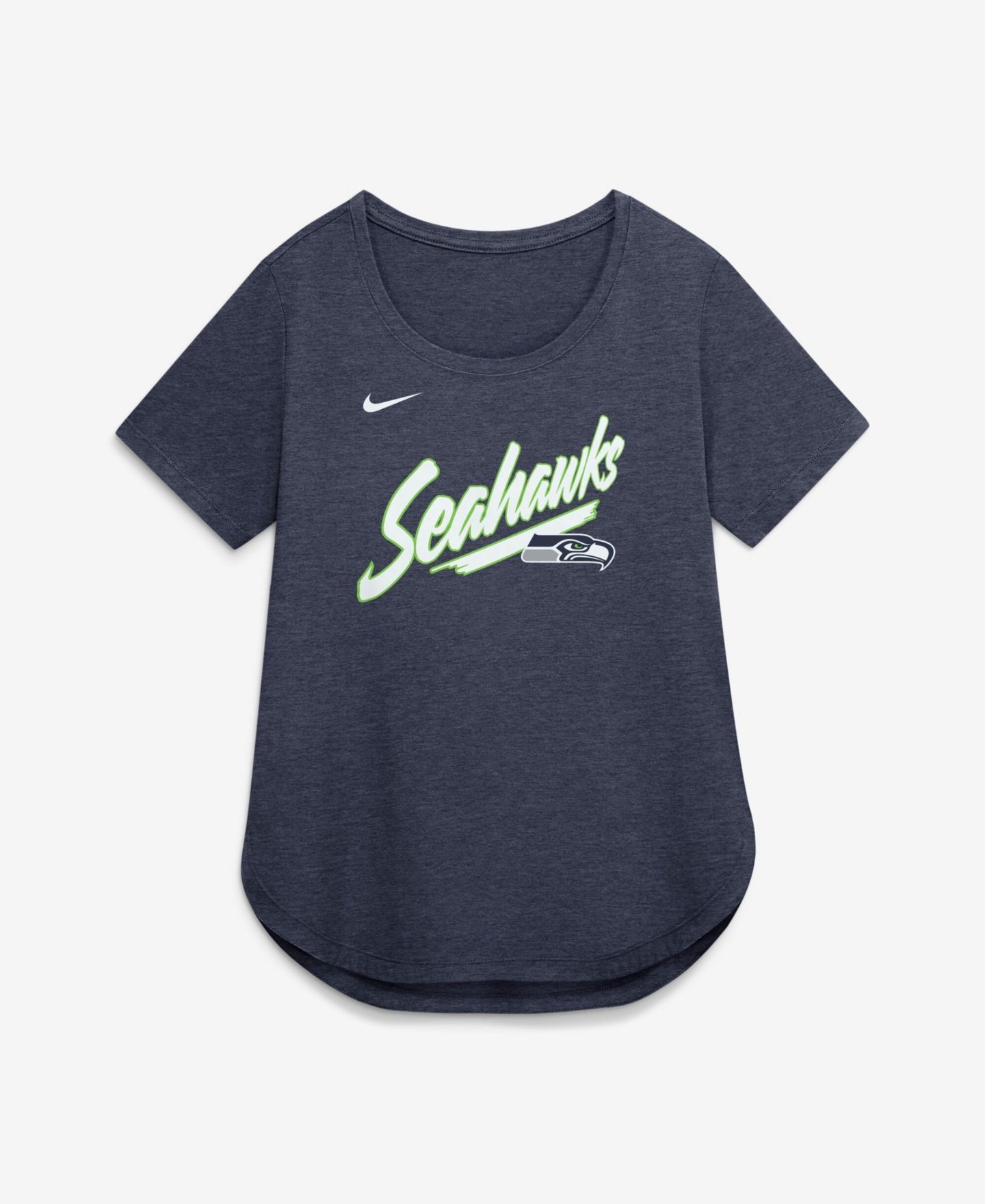 Женская футболка Nike College Navy Seattle Seahawks Primetime Tri-Blend — фото 4