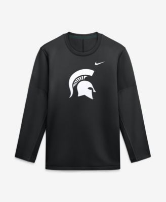 Men's Black Michigan State Spartans 2026Â&nbsp;Sideline Coaches Therma-FIT Long Sleeve Top