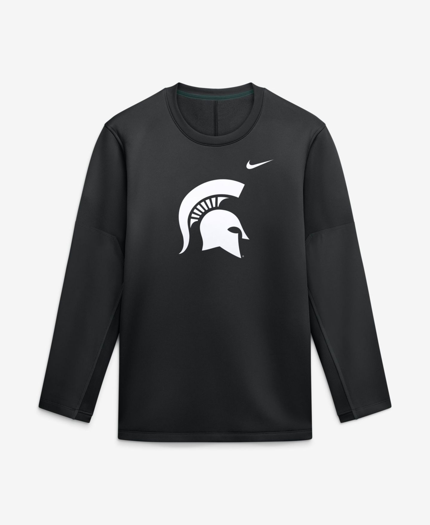 Мужской топ Nike Black Michigan State Spartans 2026Â Sideline Coaches Therma-FIT Long Sleeve — фото 1