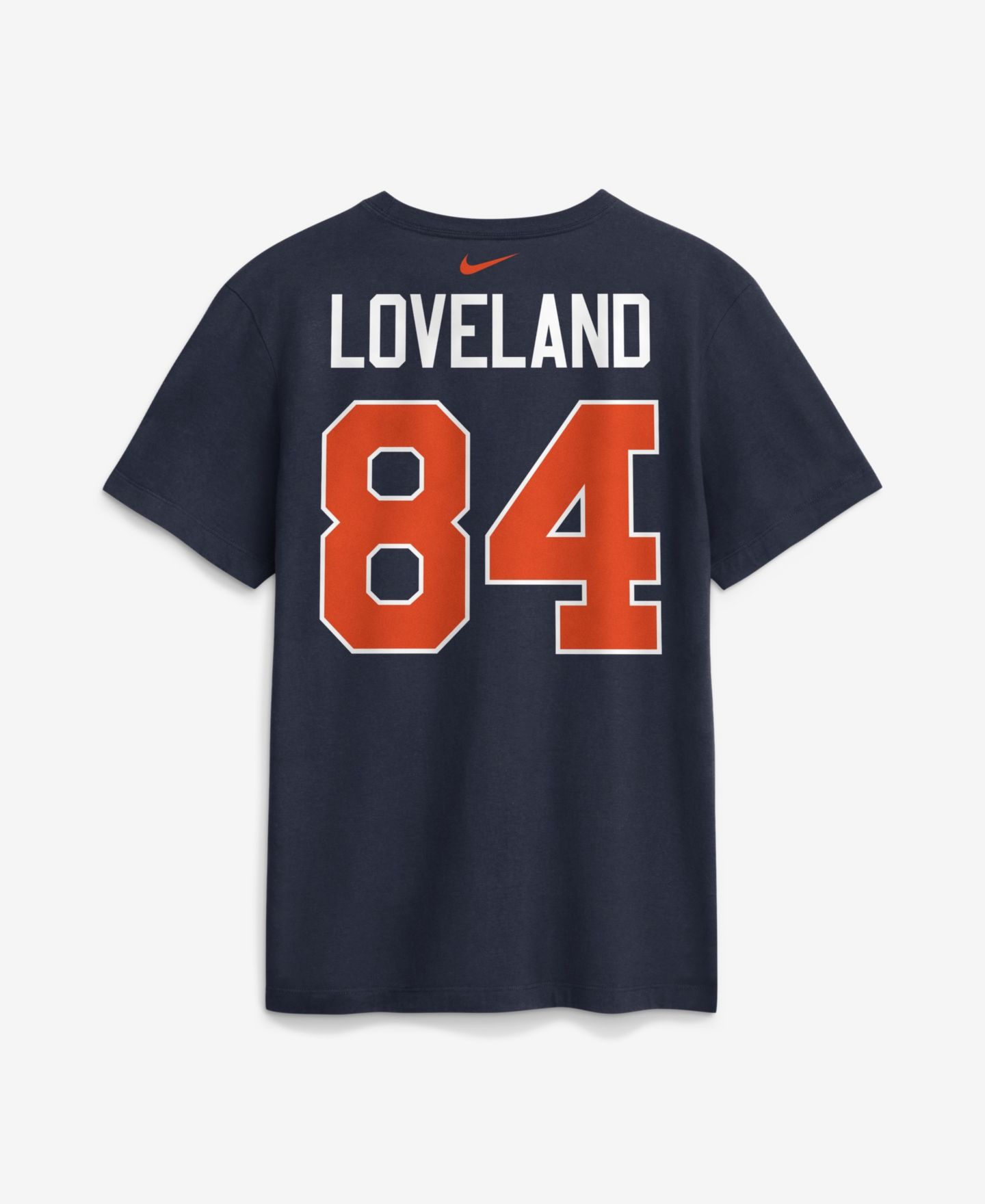 Мужская футболка Nike Colston Loveland Navy Chicago Bears 2026 Rivalries Collection Player Name & Number — фото 3