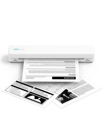 D810 Portable Inkless Thermal Printer For Travel, Bluetooth And USB, US Letter And A4