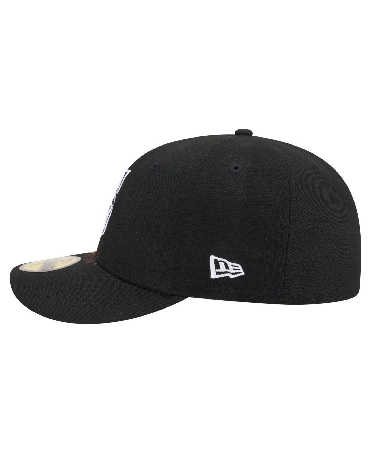 Мужская кепка New Era Black Seattle Mariners Americana Bald Eagle Pre-Curved 59FIFTY Fitted Hat — фото 7