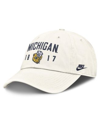 Men's  White Michigan Wolverines Legacy Letter & Location Club Adjustable Hat