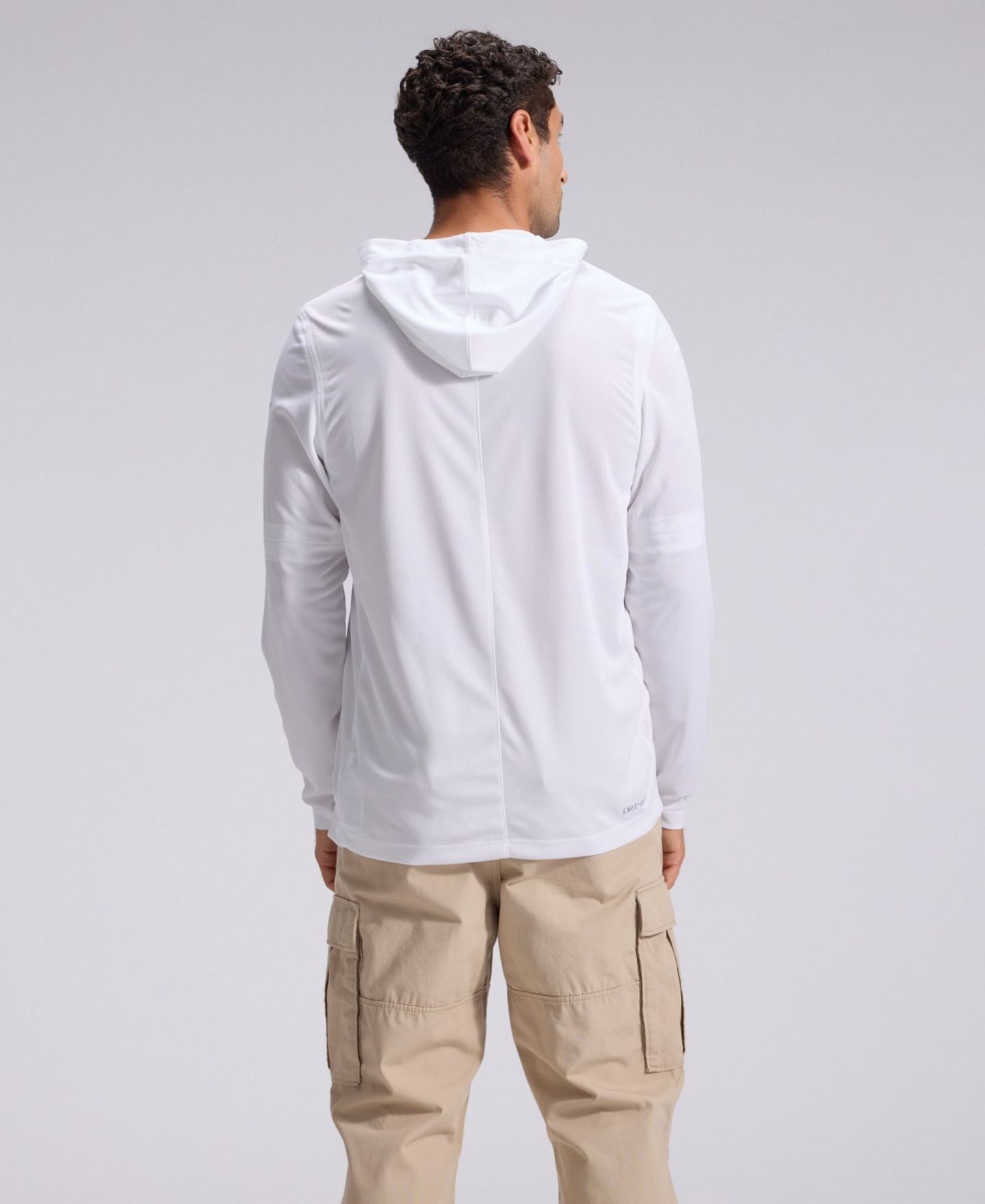 Мужской топ Nike White Houston Texans 2026 Rivalries Collection Sideline Lightweight Hooded Long Sleeve — фото 2