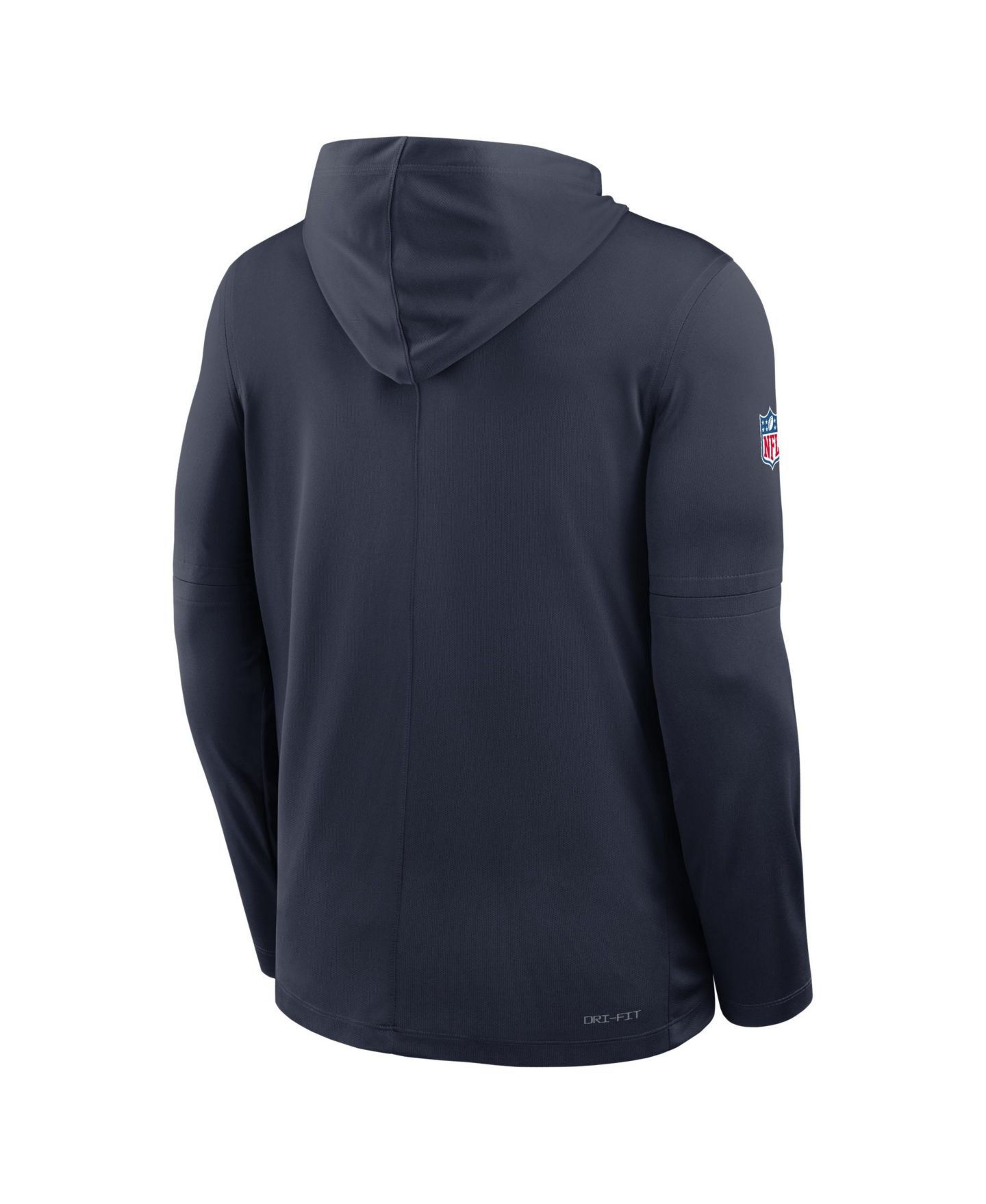 Мужской топ Nike Navy Chicago Bears 2026 Rivalries Collection Sideline Lightweight Hooded Long Sleeve Top — фото 4