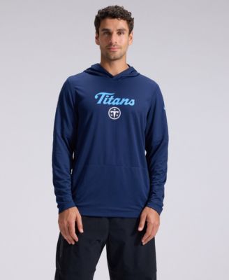 Men's  Navy Tennessee Titans 2026 Rivalries Collection Sideline Lightweight Hooded Long Sleeve Top