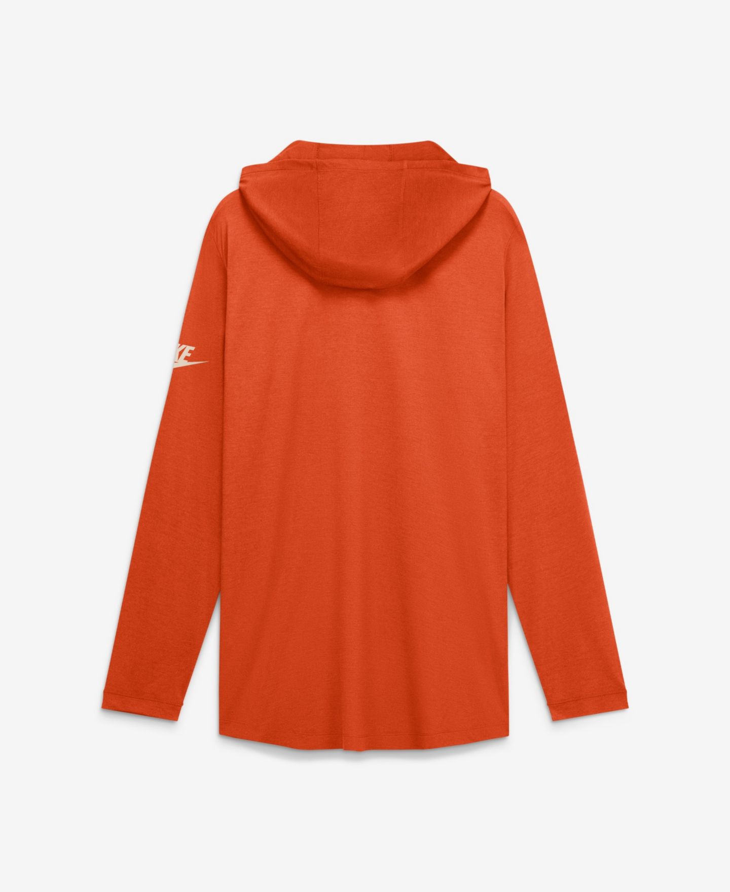 Мужская футболка Nike Orange Clemson Tigers Legacy Arch Tri-Blend Long Sleeve Hooded — фото 2