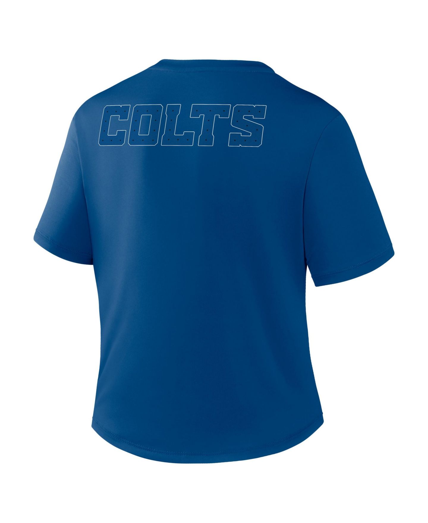 Женская футболка Nike Blue Indianapolis Colts 2026 Rivalries Collection Classic Twist Cropped — фото 7
