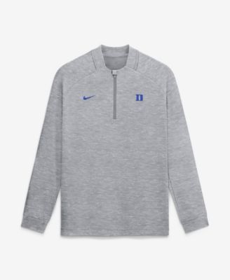 Nike - Men's  Gray Duke Blue Devils Par Raglan Tri-Blend Therma-FIT Half-Zip Pullover Gray