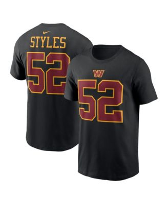 Men's Sonny Styles Black Washington Commanders Name & Number T-Shirt